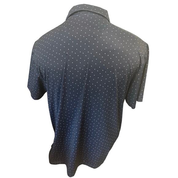 Callaway OptiDri Mens Larfe Navy Blue Short Sleeve Polo - Picture 3 of 5